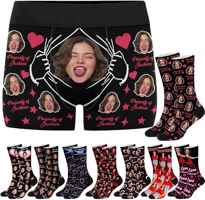 M YESCUSTOM Custom Faces Funny Short Briefs Gift by MYESCUSTOM