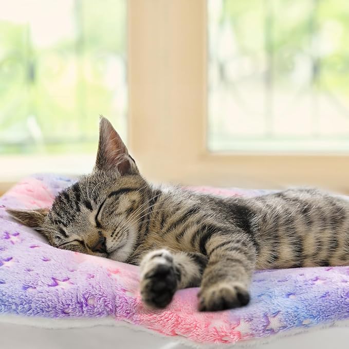 2 Pack Cat Blanket for Indoor Cat, Warm Calming Kitten & Puppy Beds for Anxiety - Image 5