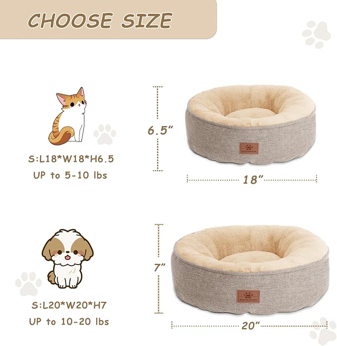 WINDRACING Cat Beds for Indoor Cats, Dog Bed for Small Dogs Breeds, Soft Kennel - Image 4