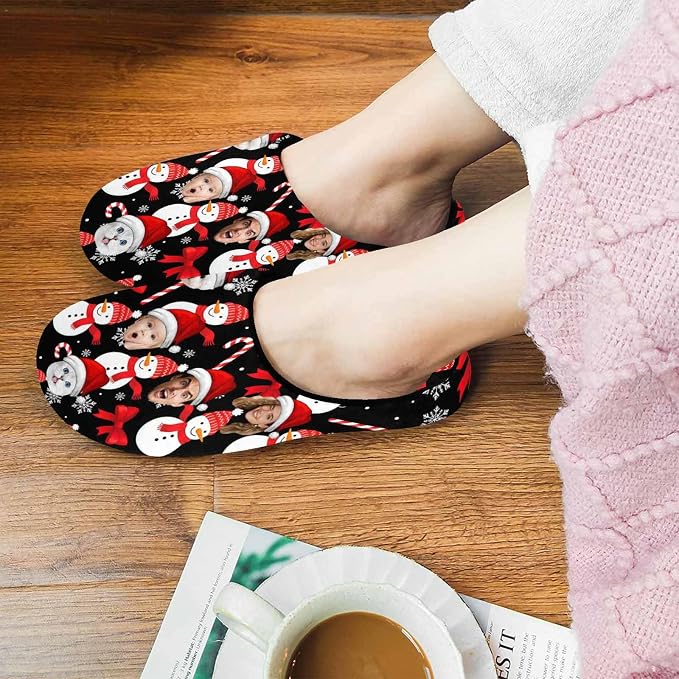 Artsadd Custom Pajamas for Women Men Family, Personalized Face Pjs Pajama Pants - Image 6