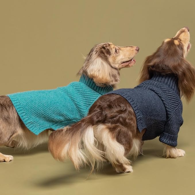 Fitwarm Turtleneck Dog Knitted Sweater, Thermal Winter Clothes - Image 8