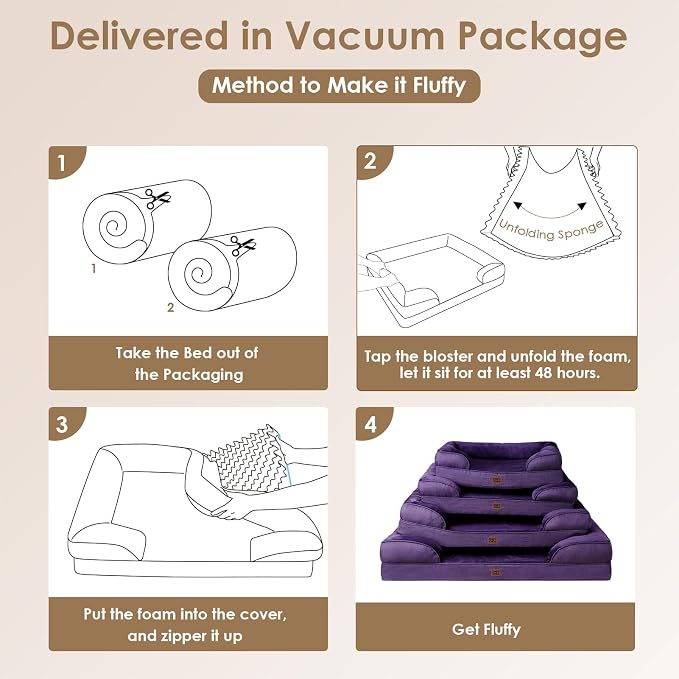 EHEYCIGA Orthopedic Dog Beds for Extra Large Dogs, Waterproof Memory Foam XXL - Image 2