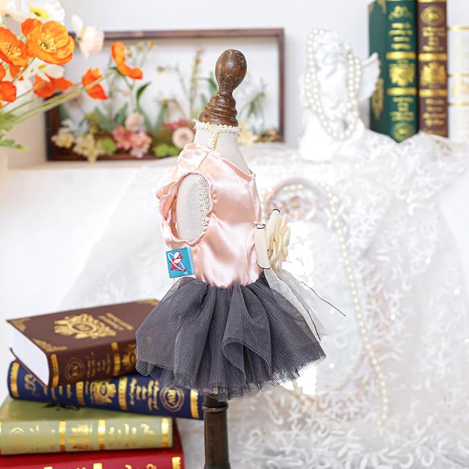 Fashion Sweet Puppy Dog Blingbling Princess Skirt Pet Dog Lace Cake Camisole - Image 4