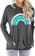 Akihoo Womens Casual Long Sleeve Tunic Tops Crew Neck Shirt Blouses by Akihoo