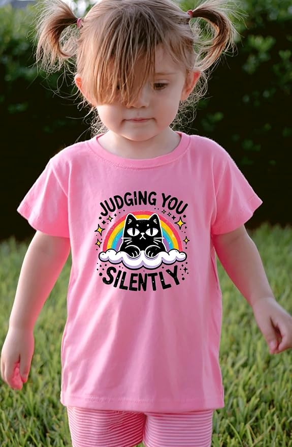 Kids Toddler Little Boys Girls T-Shirt Short Sleeve Funny Animals Graphic - Image 2