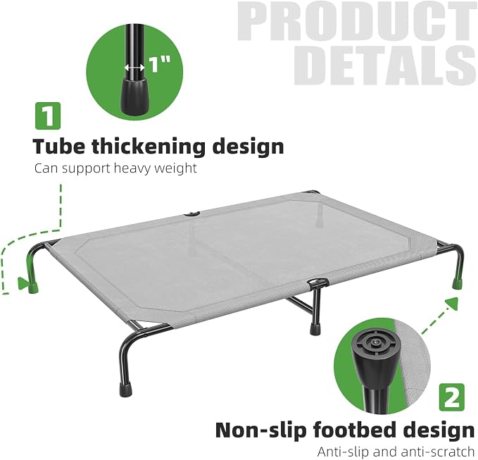 Simple Trending Raised Dog Bed for Extra Large Dogs, Waterproof XL Dog Cot - Image 6