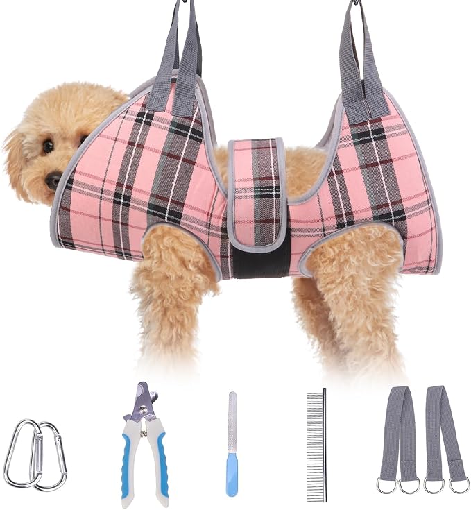 BEAUTYZOO Dog Grooming Hammock for Small Dogs Cat- Dog Sling for Nail by BEAUTYZOO