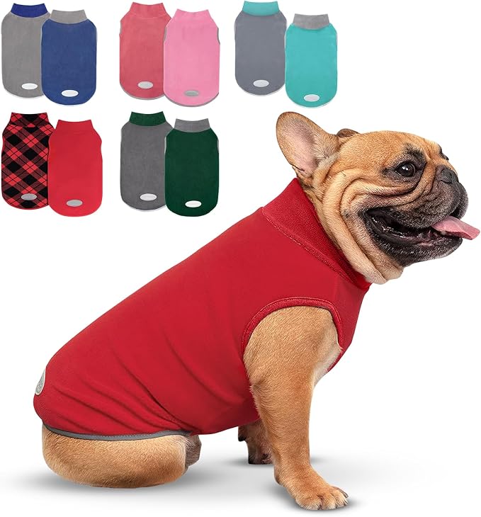 cyeollo 2 Pack Small Dog Sweater Soft Sweatshirt Warm Fleece by CYEOLLO