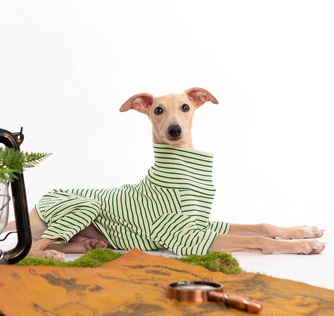 Dog Sweaters for Small Dogs Girls Boys, Striped Pet Sweaters for Fall Winter - Image 4