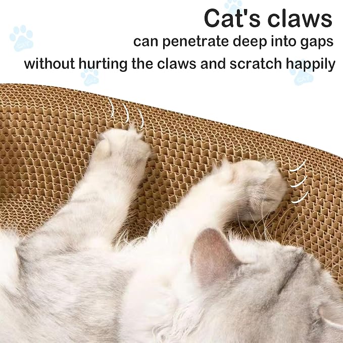 Cat Scratcher, 17.7x17.7 inches Cardboard Cat Scratchers - Image 4