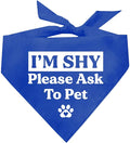 I'm Shy Please Ask to Pet Dog Bandana by TeesTails