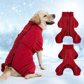 Mihachi Dog Snow Suit Dog Coat Soft Fleece Pullover Pajamas, Pet Windproof Warm by Mihachi