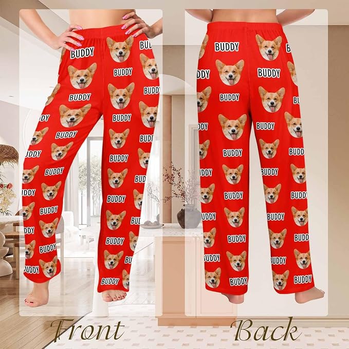 Custom Couple Pajama Pants Sock - Image 5