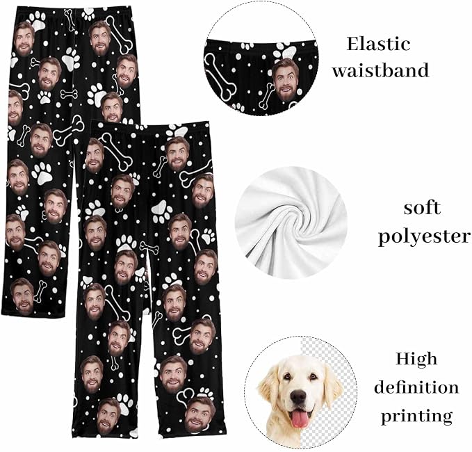 Custom Couple Pajama Pants Sock - Image 5