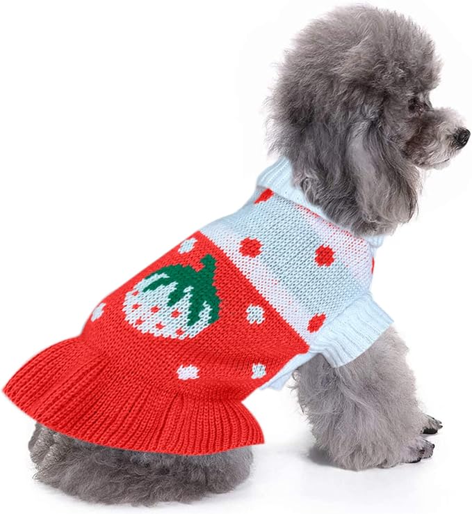 CHBORCHICEN Pet Dog Sweaters Classic Knitwear Turtleneck Winter Warm Puppy - Image 2