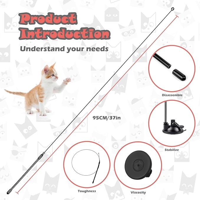 Cat Toys for Indoor Cats, Interactive Cat Toys for Bored Indoor Adult Cats 7 - Image 2