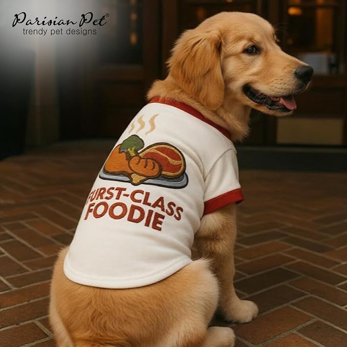 Parisian Pet Dog Furst Class Foodie Shirt - Image 5