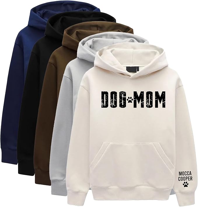 Personalized Dog Mom Sweatshirt, Custom Pet Name Sweater - Image 6