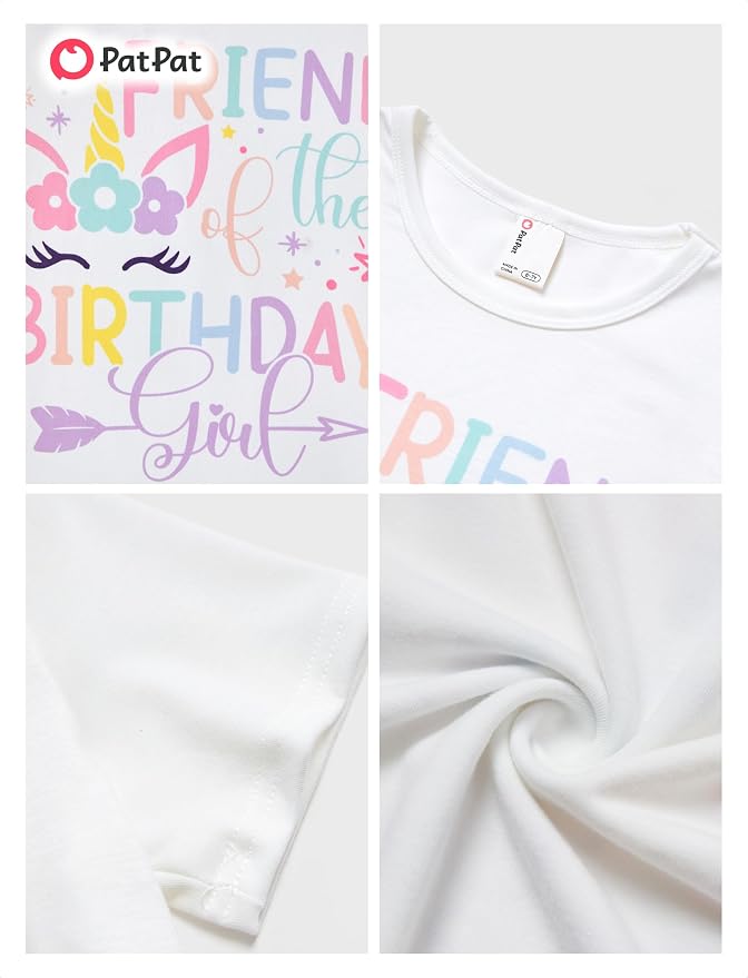 PATPAT Girls Crewneck Short Sleeve Graphic Tees Animal Print Shirts Cute Summer - Image 6