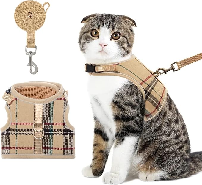 BINGPET Cat Harness and Leash Escape Proof by BINGPET