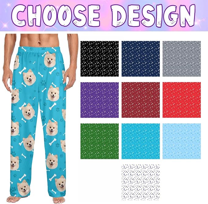 Custom Couple Pajama Pants Sock - Image 2