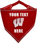 NCAA Wisconsin Badgers Personalized Tie Bandana by PETSFIRST