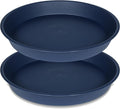 2 Pack of 14 inch Plant Saucers Bird Bath Bow Round, Plastic Plant Saucer Tray by Bleuhome