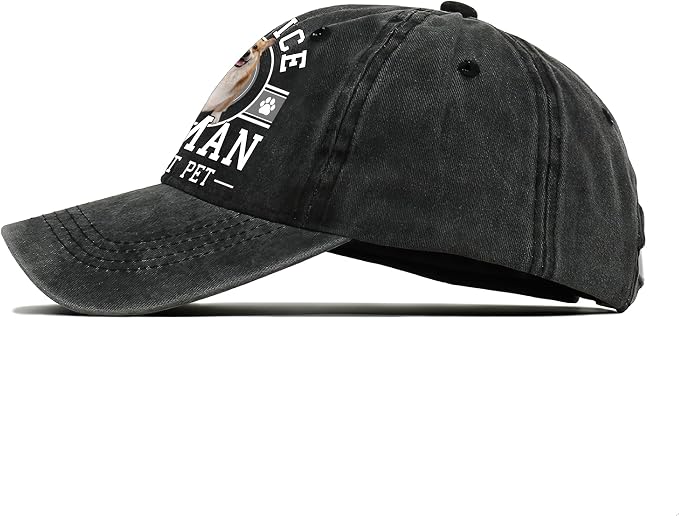 Personalized Vintage Washed Denim Dad Hat, Custom Baseball Cap - Image 3