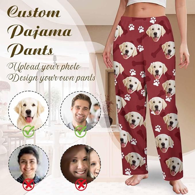 Custom Couple Pajama Pants Sock - Image 3