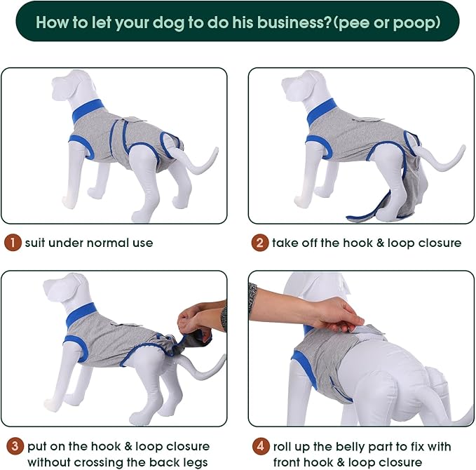 Kuoser Recovery Suit for Dogs Cats After Surgery, Professional Pet Recovery - Image 4