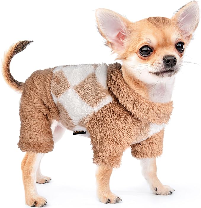 Sebaoyu Turtleneck Dog Pajamas for Small Dogs, Fleece Sweater, Winter Cute Tiny by Sebaoyu