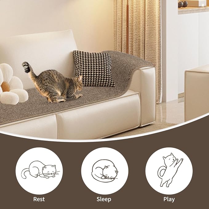 FHTONGE 71x15.8 Thickened Cat Wall Climbing Carpet - Image 7