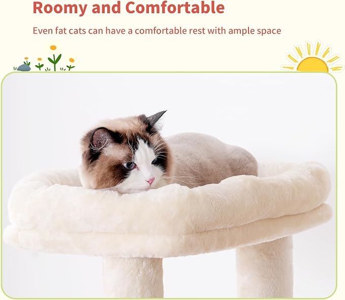 Hey-brother Tall Cat Tree Tower, Heavy Duty Scratching Posts - Image 3