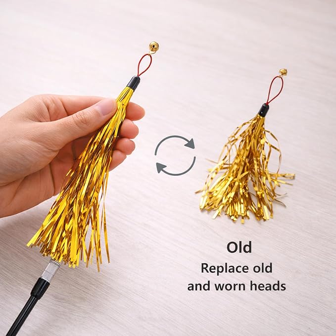 LUOZZY 8 Pcs Cat Teaser Wand Replacement - Image 3