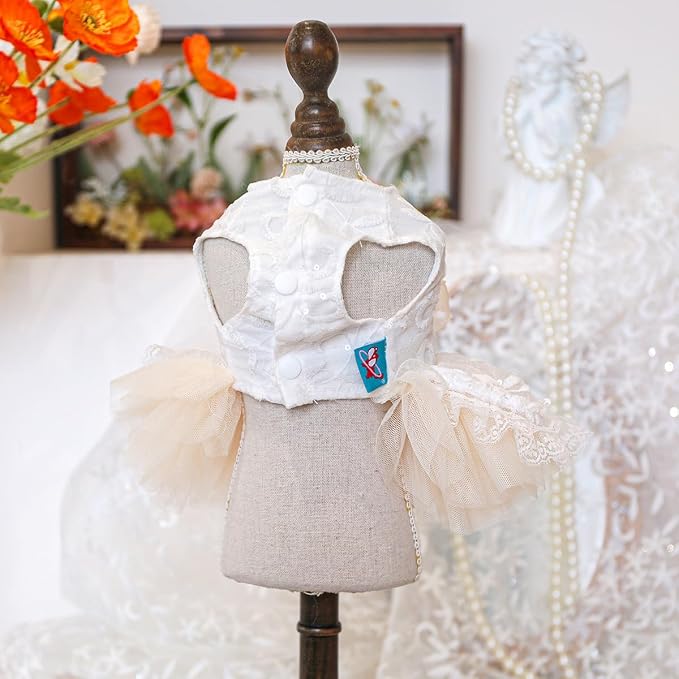 Fashion Sweet Puppy Dog Blingbling Princess Skirt Pet Dog Lace Cake Camisole - Image 5