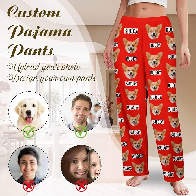 Custom Couple Pajama Pants Sock - Image 3