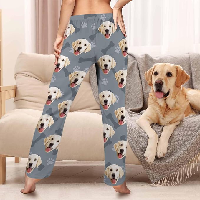 Custom Pajama Pants Women Personalized Face Pajamas Bottom Couple Pajama Pants - Image 2