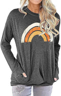 Akihoo Womens Casual Long Sleeve Tunic Tops Crew Neck Shirt Blouses by Akihoo