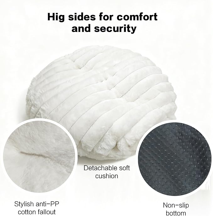 Hooded Cat Beds for Indoor Cats，Cozy Dog Cave Bed, Cozy Nook Dog Bed for Small - Image 5