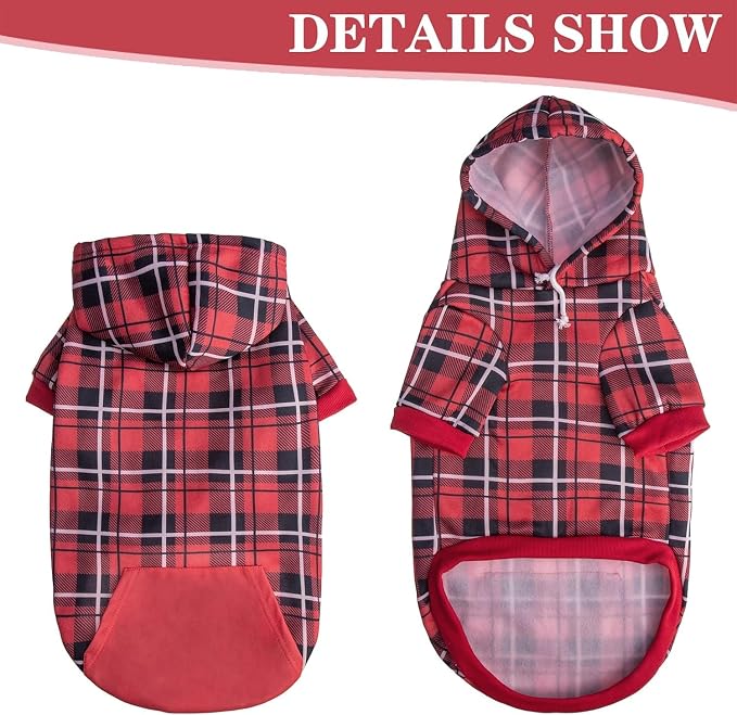 EXPAWLORER Plaid Dog Hoodie - Image 5
