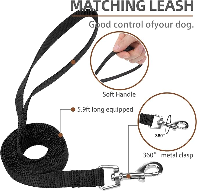 PUPTECK Soft Mesh Dog Harness and Leash Set Pet Puppy Cat Comfort Padded Vest - Image 5