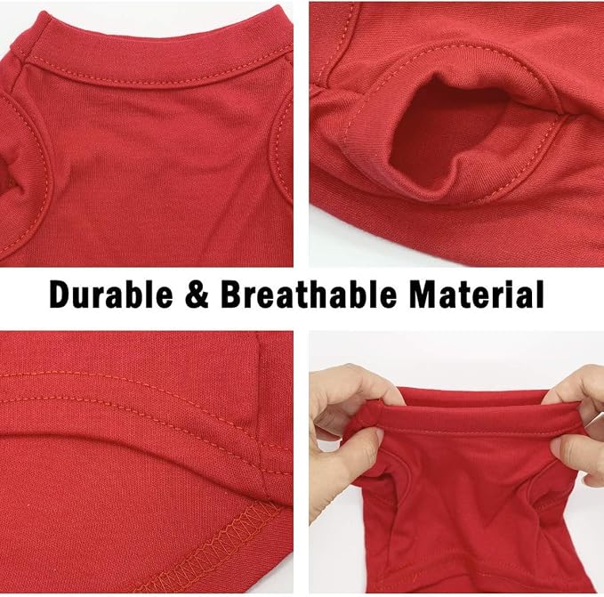 Dog Shirts Pet Clothes Blank Clothing, Doggy Soft and Breathable Apparel Outfits - Image 7