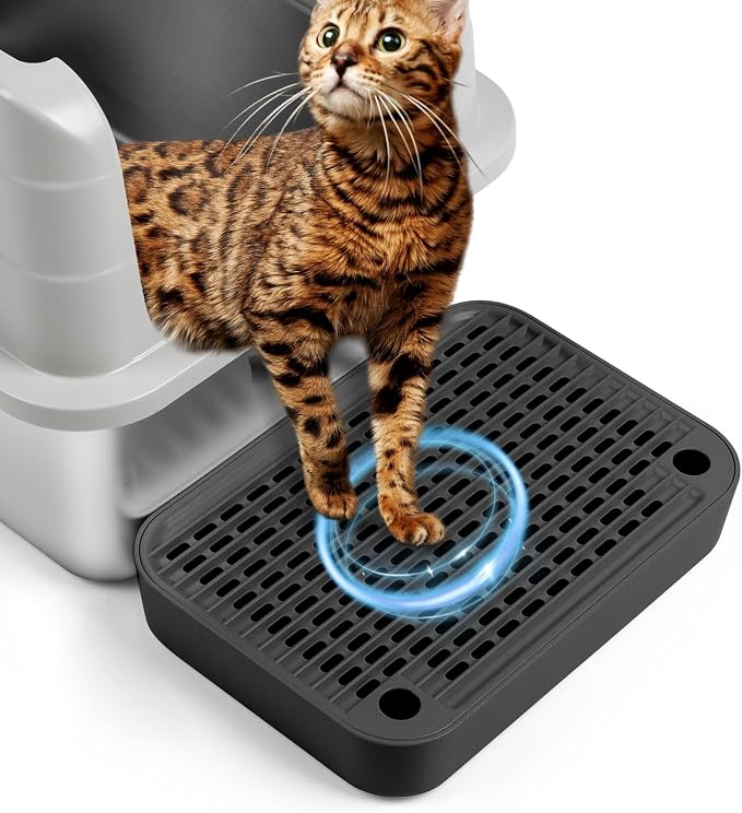 Cat Litter Box Ramp Mat with Filter Function, Cat Step Pedal Stool by Bartuke
