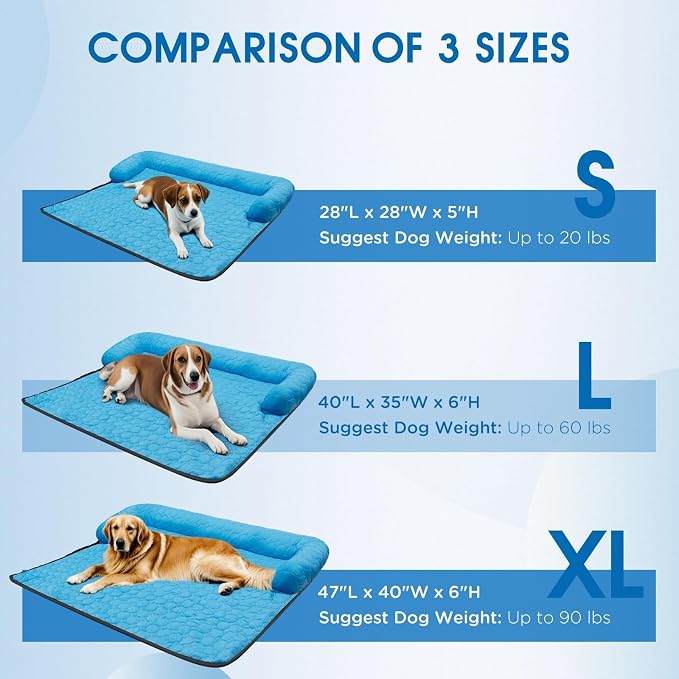 Large Cooling Dog Bed, Cooling Mat - Image 4