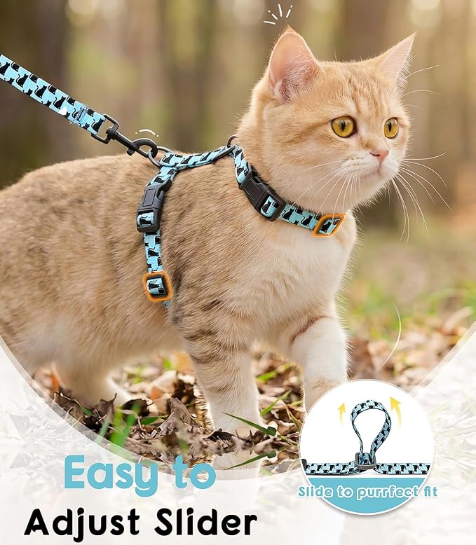 Halypet Cat Harness and Leash Set, Escape Proof 3-in-1 Adjustable Harness - Image 7
