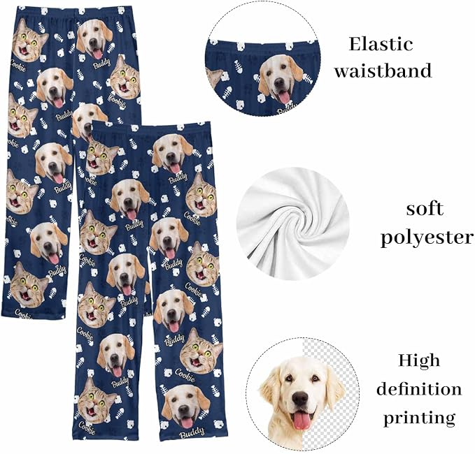 Custom Couple Pajama Pants Sock - Image 5