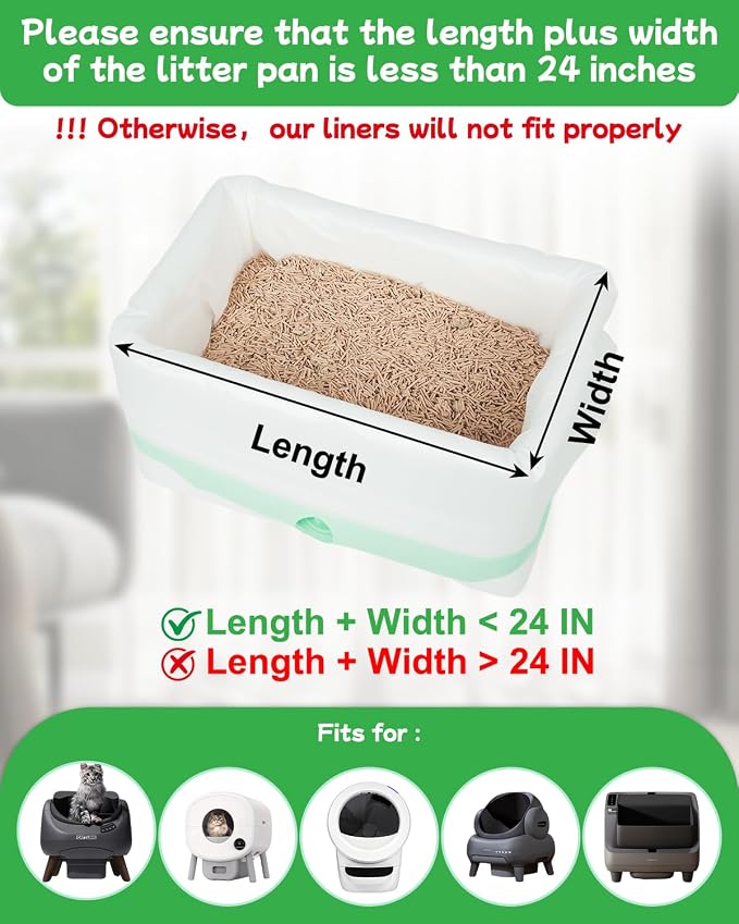 140 Count Cat Litter Box Liners Compatible - Image 5