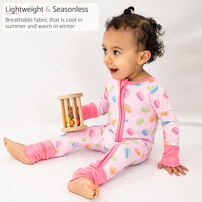 LollyBanks Baby Pajamas, Baby Romper 95% Bamboo Viscose and 5% Spandex - Image 5
