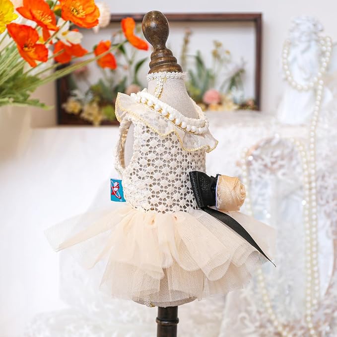 Fashion Sweet Puppy Dog Blingbling Princess Skirt Pet Dog Lace Cake Camisole - Image 5