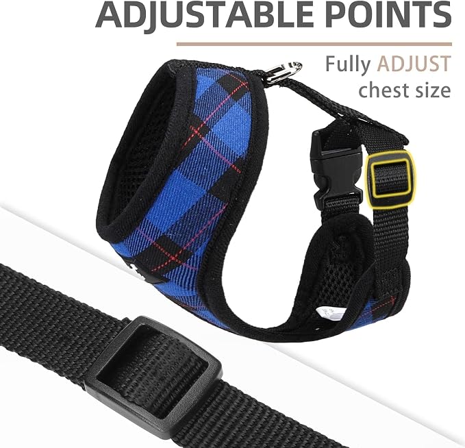 PUPTECK Soft Mesh Dog Harness and Leash Set Pet Puppy Cat Comfort Padded Vest - Image 3